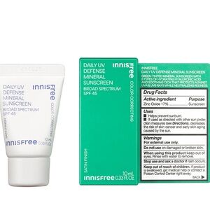 INNISFREE DAILY UV DEFENSE MINERAL SUNSCREEN BROAD SPECTRUM SPF 45